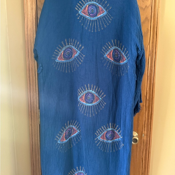 Blue Boho Robe - Picture 4 of 4